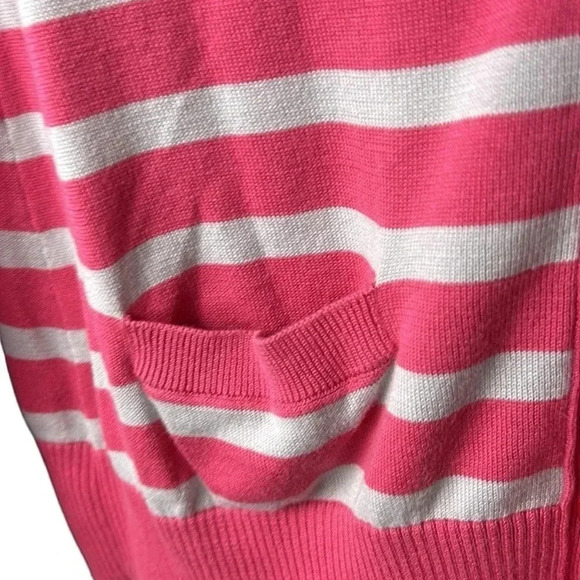 Tommy  Hilfiger long striped button front cardigan,women Large.100% Pima cotton - Picture 6 of 16